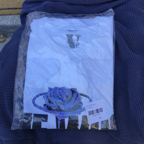 VLONE x Pop Smoke The Woo White Graphic T Shirt Size XL - Picture 6 of 6